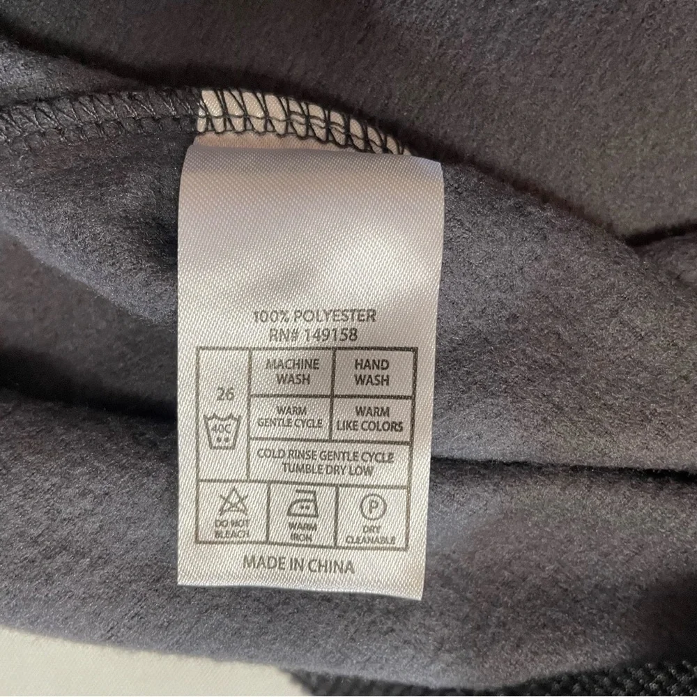 NWT New Nomad Fleece Dark Grey Sweatshirt Size XL
